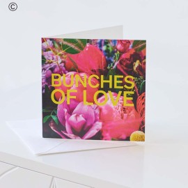 Bunches of love greetings card